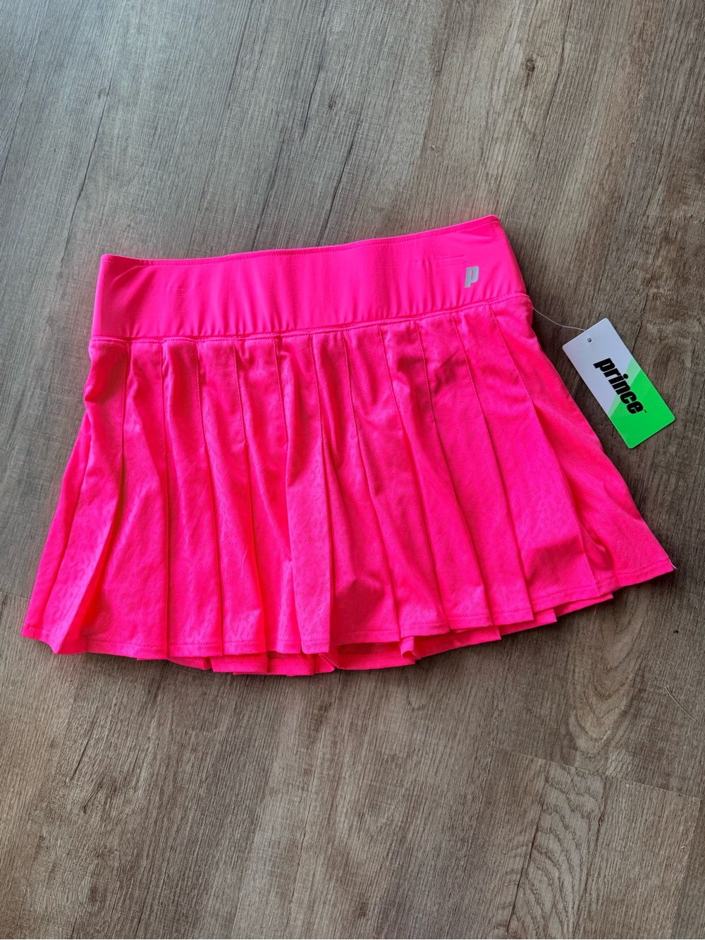 Prince Neon Pink Pleated Tennis Skort